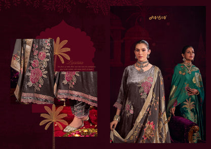 Zarrak Jay Vijay Viscose Velvet Suits Manufacturer Ahmedabad