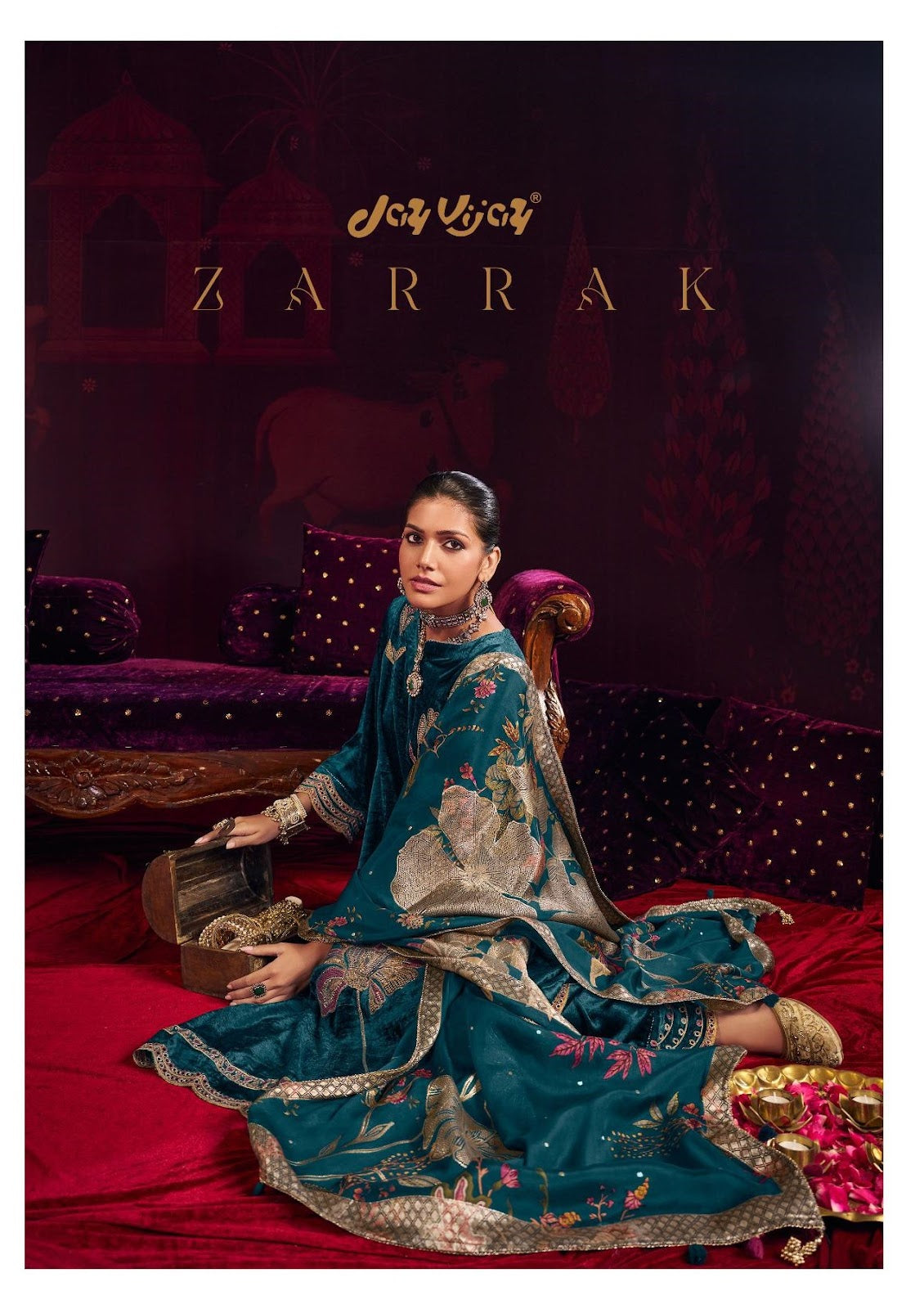 Zarrak Jay Vijay Viscose Velvet Suits Manufacturer Ahmedabad