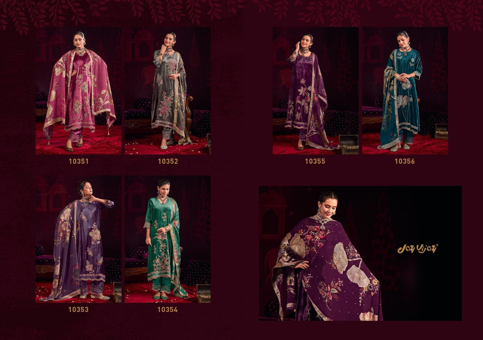 Zarrak Jay Vijay Viscose Velvet Suits Manufacturer Ahmedabad