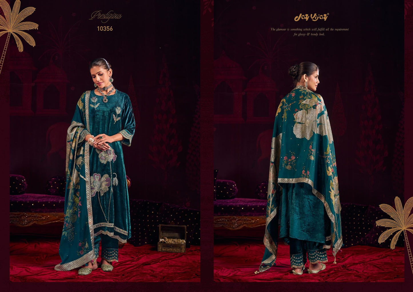 Zarrak Jay Vijay Viscose Velvet Suits Manufacturer Ahmedabad