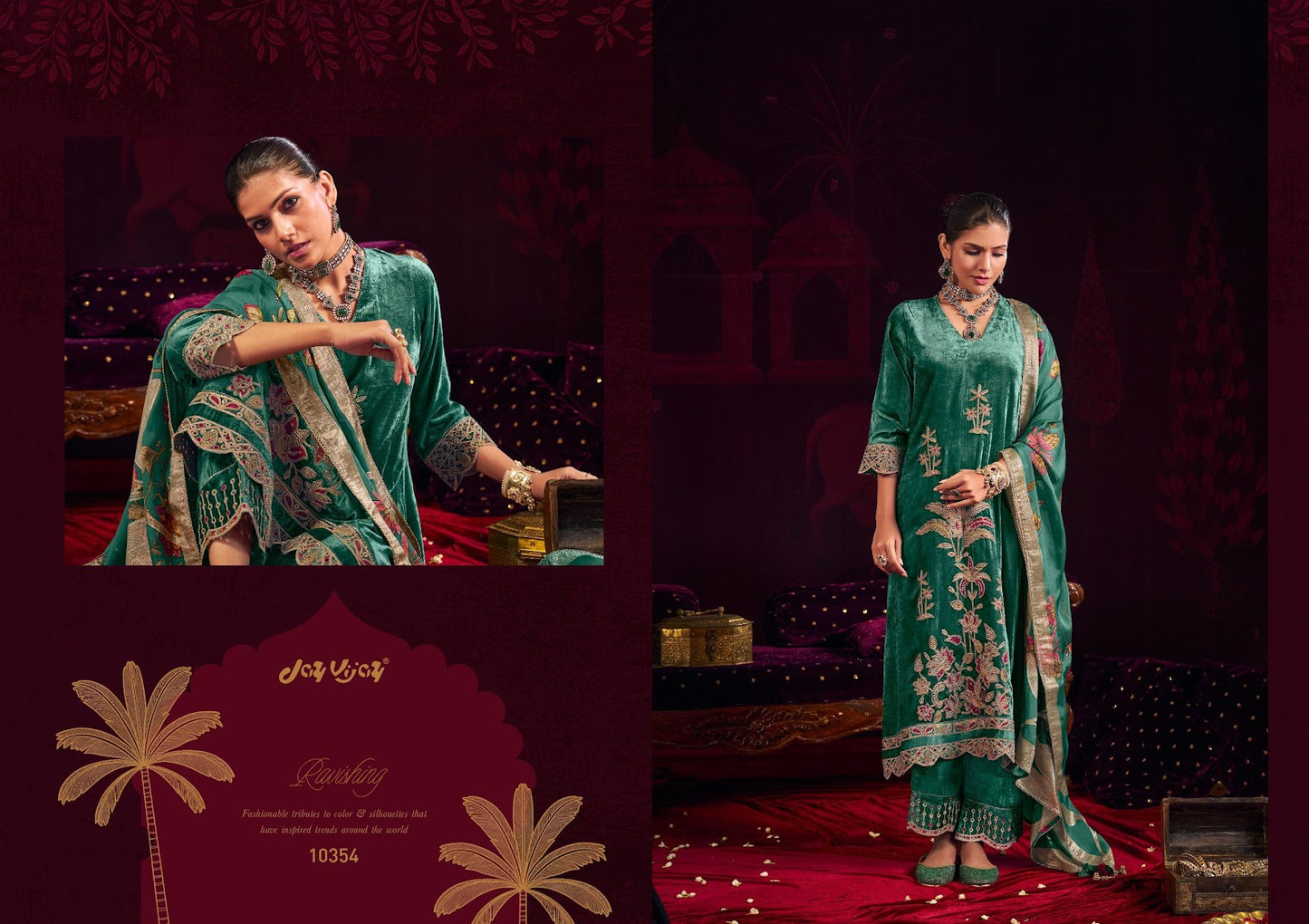 Zarrak Jay Vijay Viscose Velvet Suits Manufacturer Ahmedabad