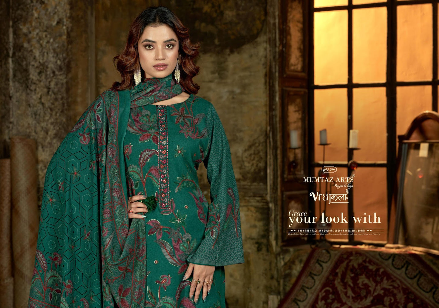 Zarrak Mumtaz Arts Viscose Pashmina Suits Wholesaler