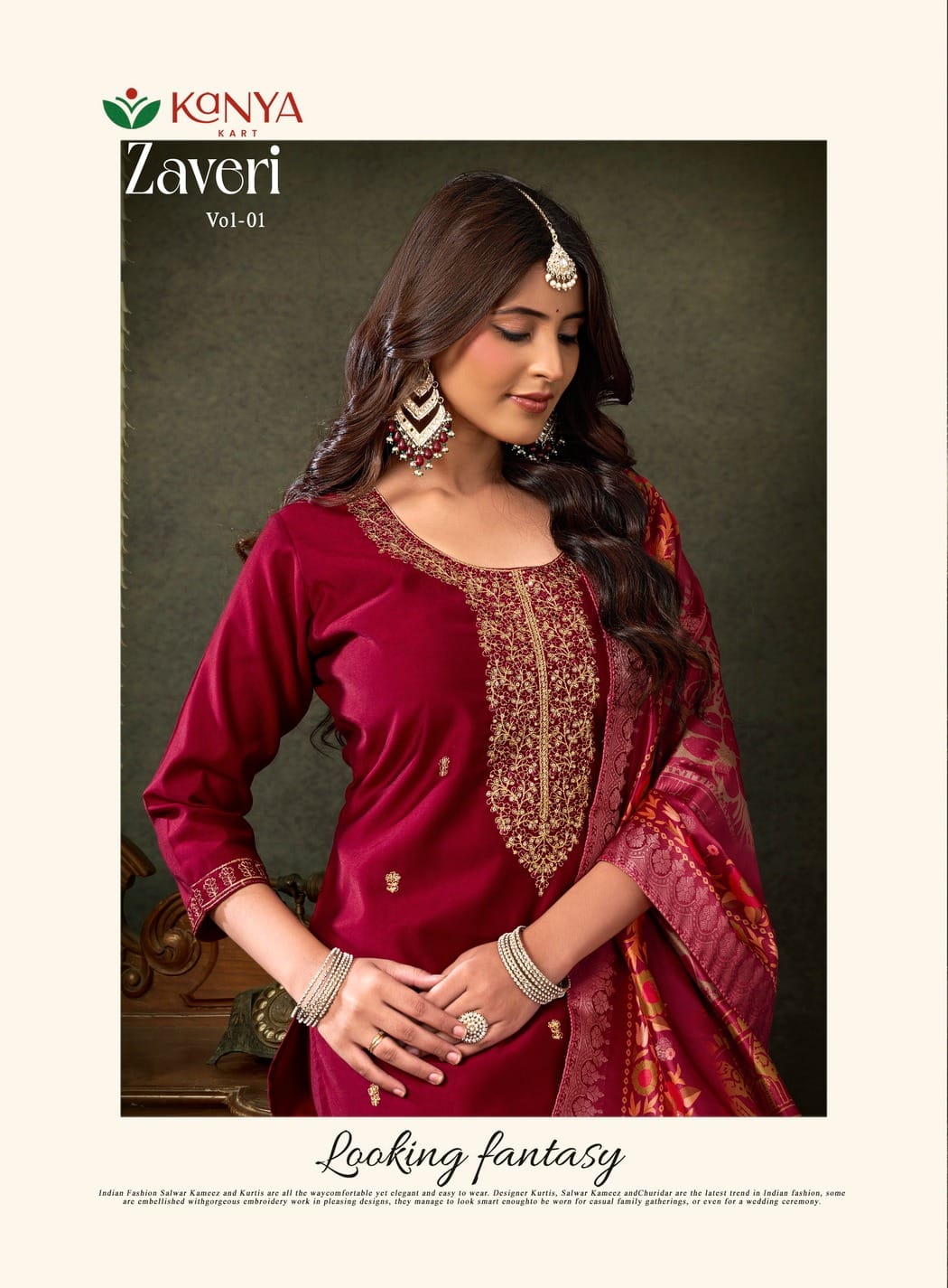 Zaveri Vol 1 Kanya Kcm Gadwal Readymade Pant Style Suits Manufacturer Gujarat