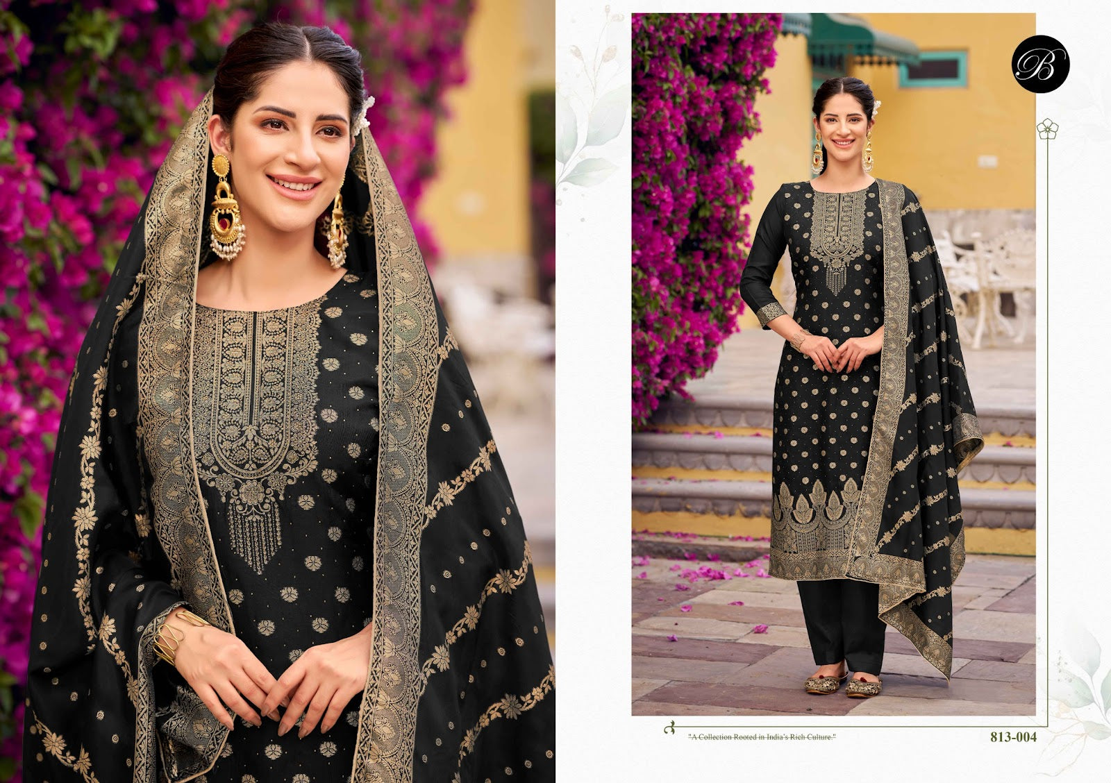 Zavira Belliza Designer Studio Pure Viscose Pant Style Suits Exporter Gujarat