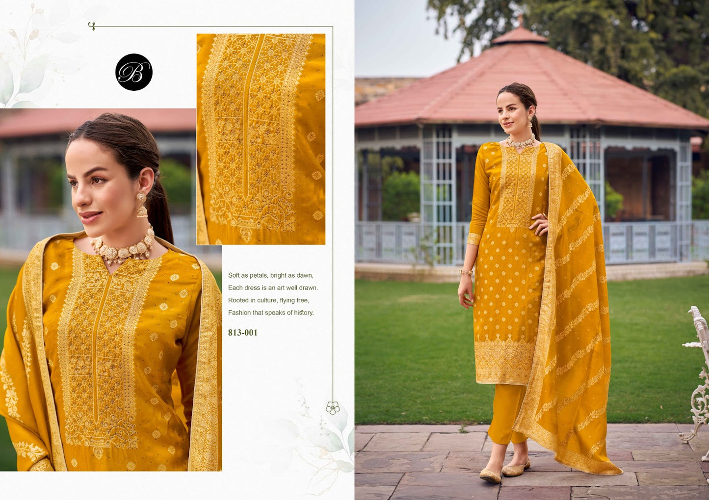 Zavira Belliza Designer Studio Pure Viscose Pant Style Suits Exporter Gujarat