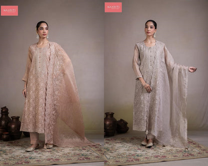 Zaviyana Naariti Tissue Silk Pant Style Suits Wholesale Rate