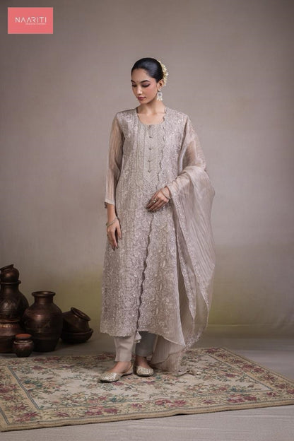 Zaviyana Naariti Tissue Silk Pant Style Suits Wholesale Rate
