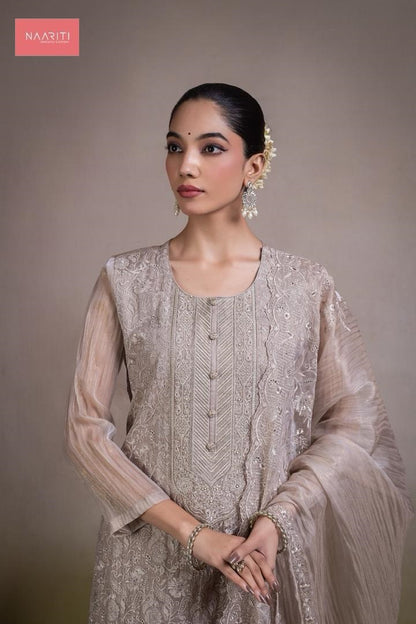 Zaviyana Naariti Tissue Silk Pant Style Suits Wholesale Rate