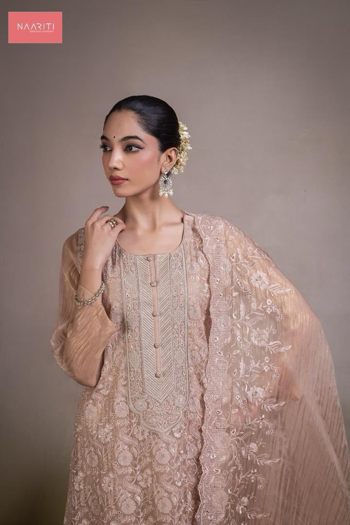 Zaviyana Naariti Tissue Silk Pant Style Suits Wholesale Rate