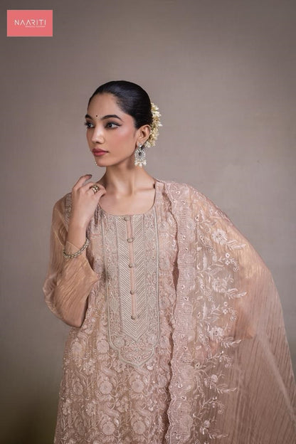 Zaviyana Naariti Tissue Silk Pant Style Suits Wholesale Rate