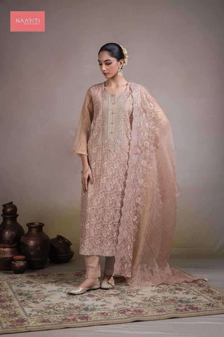 Zaviyana Naariti Tissue Silk Pant Style Suits Wholesale Rate
