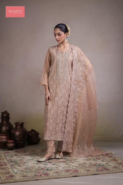 Zaviyana Naariti Tissue Silk Pant Style Suits Wholesale Rate