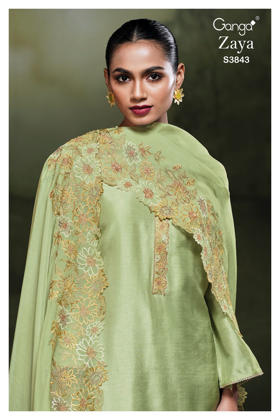 Zaya 3843 Ganga Premium Bemberg Plazzo Style Suits Exporter Gujarat