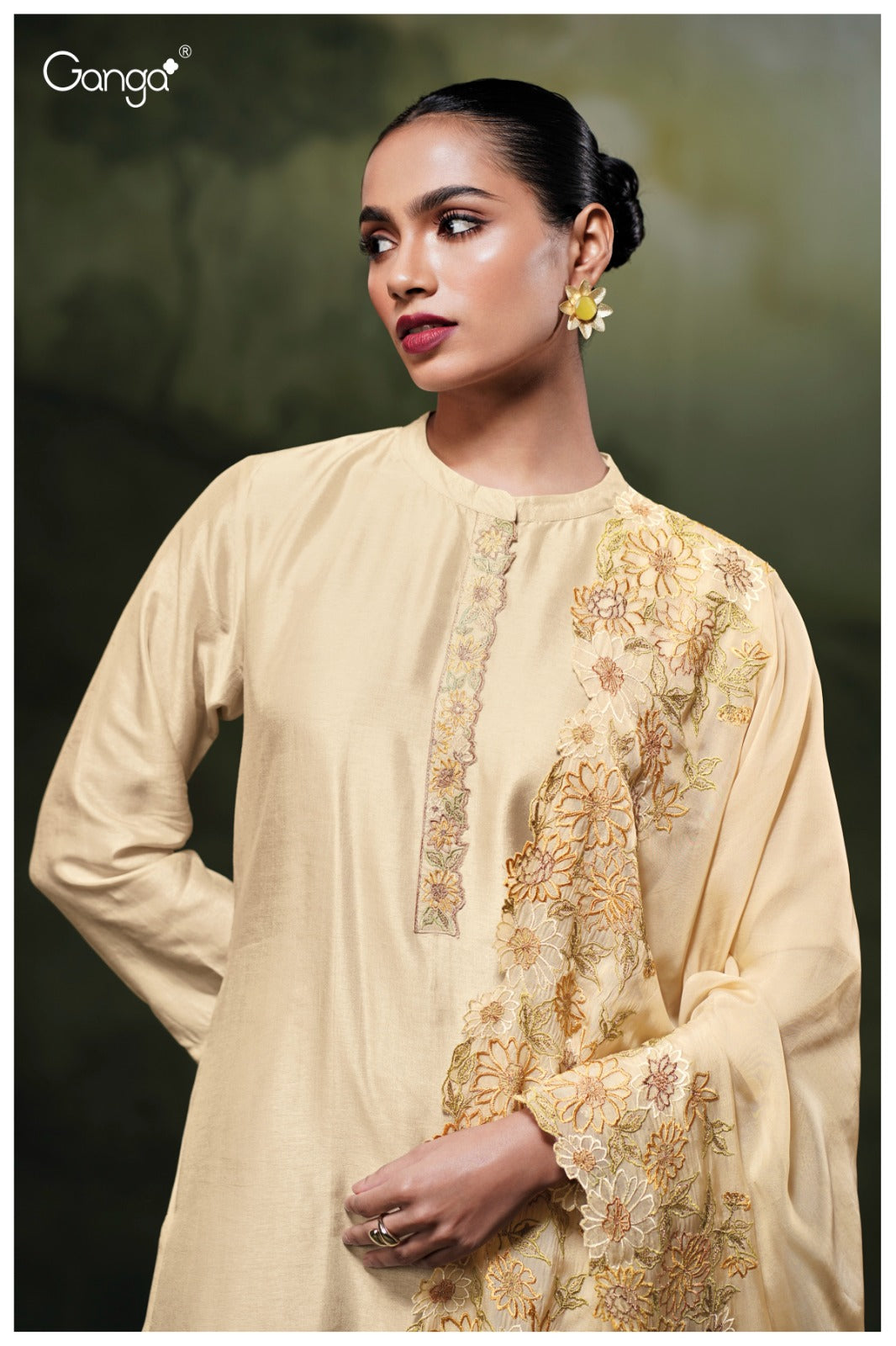 Zaya 3843 Ganga Premium Bemberg Plazzo Style Suits Exporter Gujarat