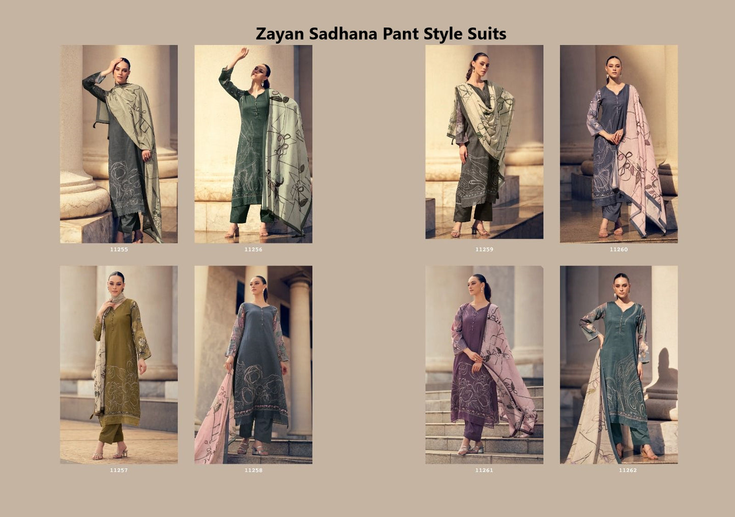 Zayan Sadhana Jaam Cotton Pant Style Suits Supplier Gujarat