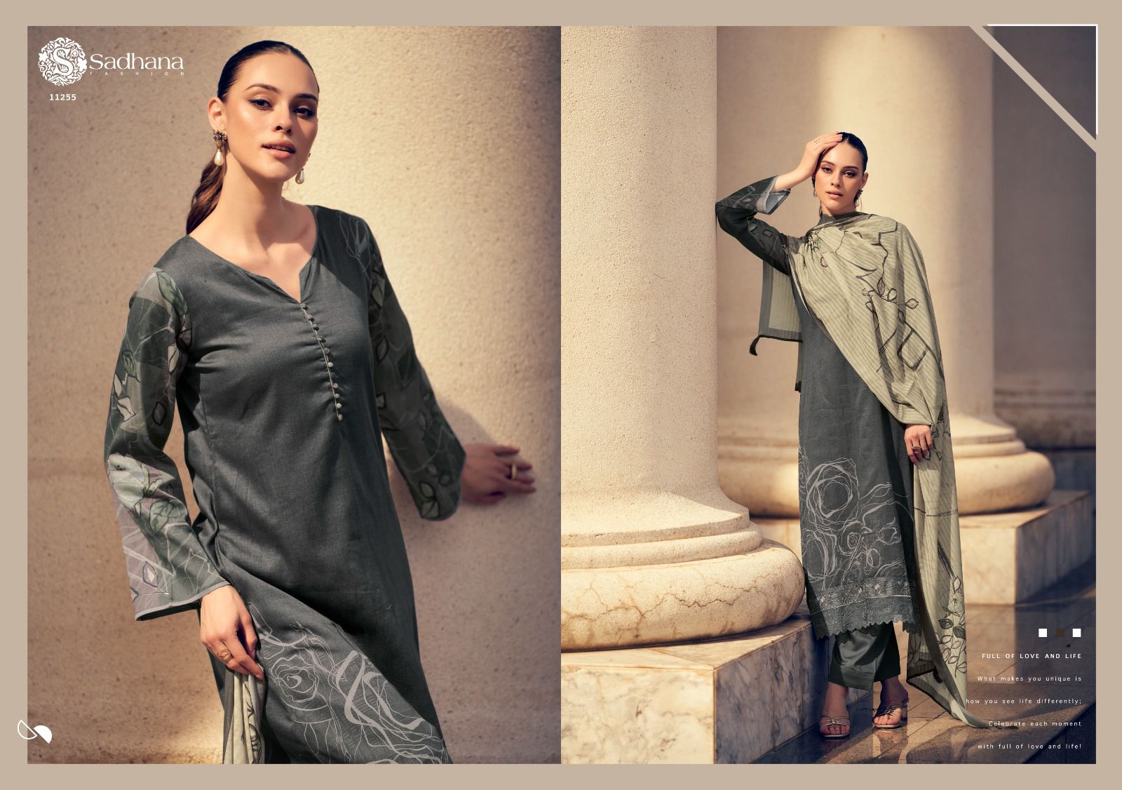 Hana*　1207 Zayan Sadhana Jaam Cotton Pant Style Suits Supplier Gujarat