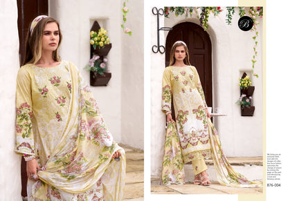 Zayana Belliza Designer Studio Pure Cotton Karachi Salwar Suits Exporter
