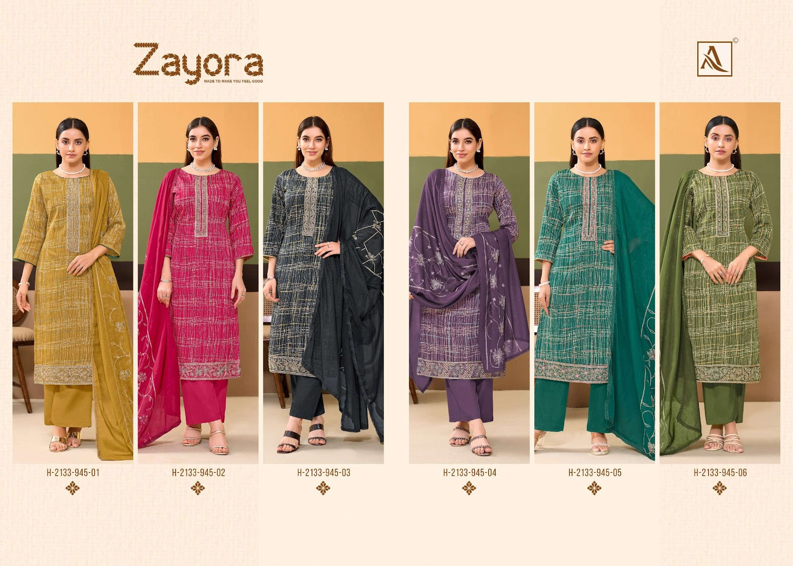 Zayora Alok Cotton Karachi Salwar Suits Wholesaler Gujarat