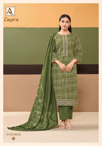 Zayora Alok Cotton Karachi Salwar Suits Wholesaler Gujarat
