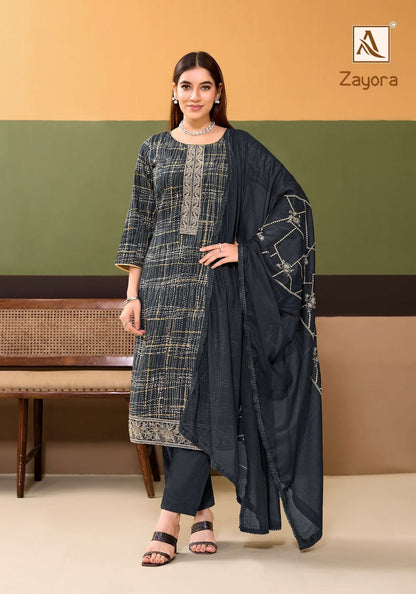 Zayora Alok Cotton Karachi Salwar Suits Wholesaler Gujarat