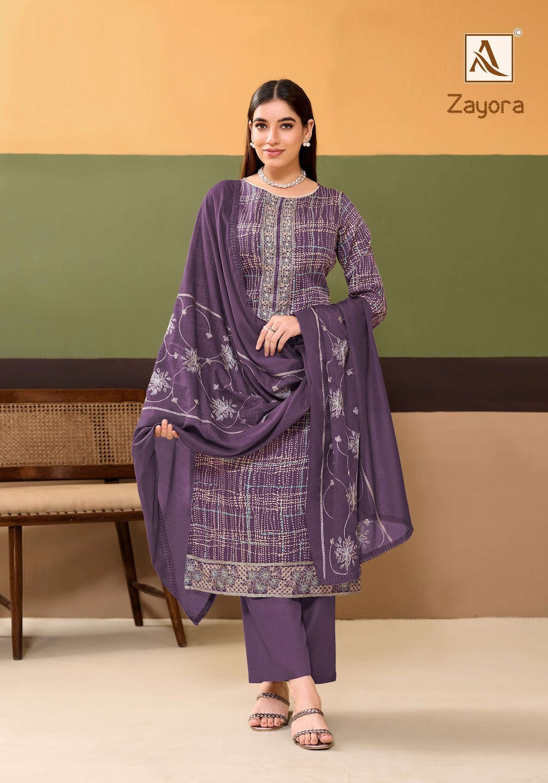 Zayora Alok Cotton Karachi Salwar Suits Wholesaler Gujarat