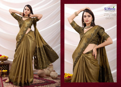 Zayra 66001-66008 Sethnic Linen Sarees Wholesaler Gujarat
