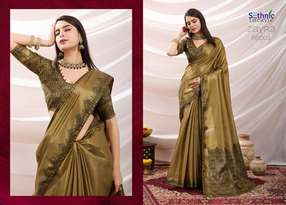 Zayra 66001-66008 Sethnic Linen Sarees Wholesaler Gujarat