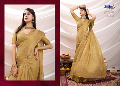 Zayra 66001-66008 Sethnic Linen Sarees Wholesaler Gujarat
