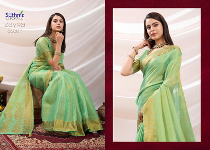 Zayra 66001-66008 Sethnic Linen Sarees Wholesaler Gujarat