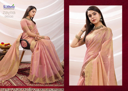 Zayra 66001-66008 Sethnic Linen Sarees Wholesaler Gujarat