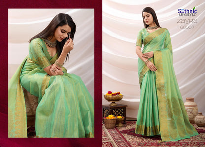 Zayra 66001-66008 Sethnic Linen Sarees Wholesaler Gujarat