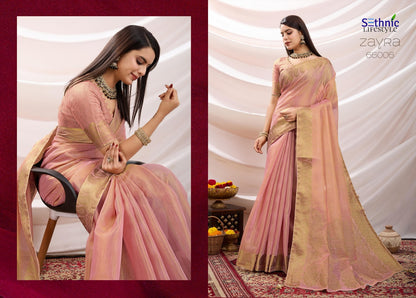 Zayra 66001-66008 Sethnic Linen Sarees Wholesaler Gujarat