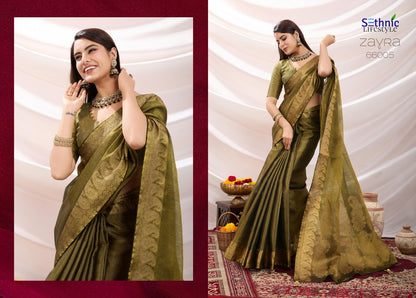 Zayra 66001-66008 Sethnic Linen Sarees Wholesaler Gujarat