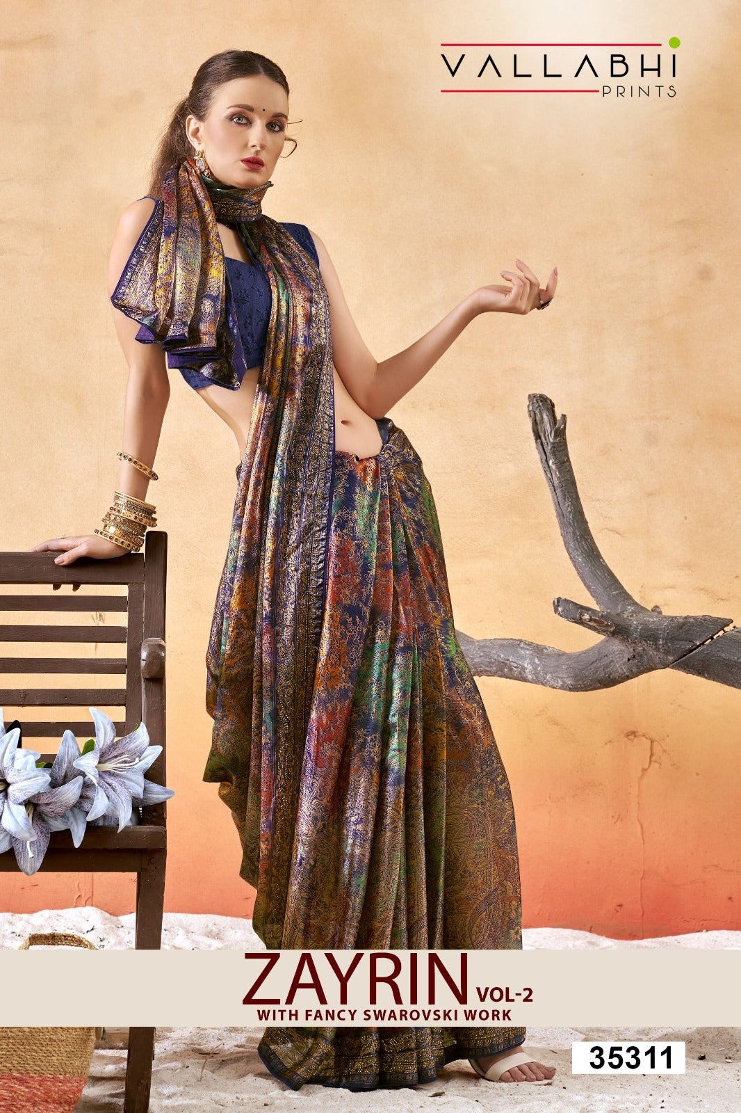 Zayrin Vol 2 Vallabhi Prints Sarees Supplier Gujarat