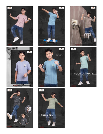 Zck 307 Zero Coat Cotton Boys Tshirt Wholesaler