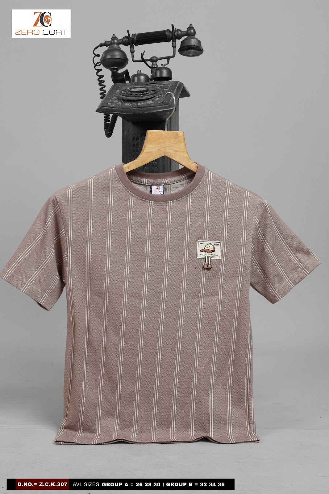 Zck 307 Zero Coat Cotton Boys Tshirt Wholesaler