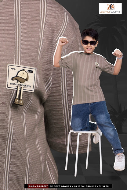 Zck 307 Zero Coat Cotton Boys Tshirt Wholesaler