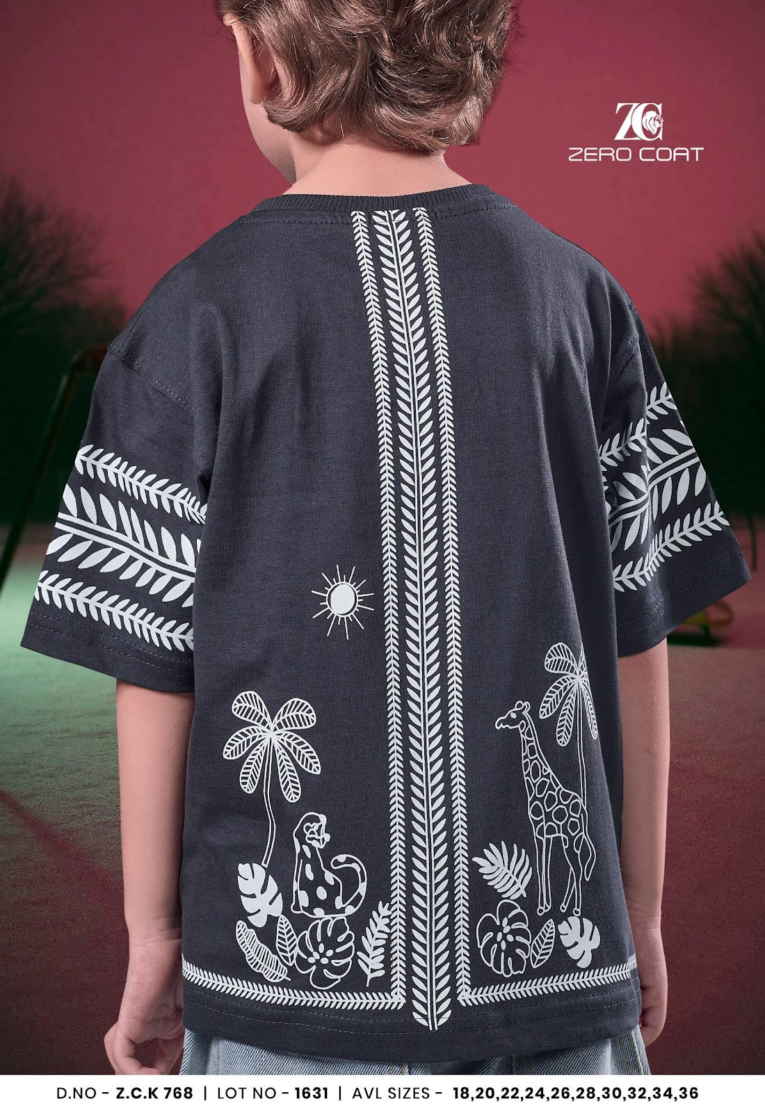 Zck 768 Zero Coat Cotton Boys Tshirt Wholesale