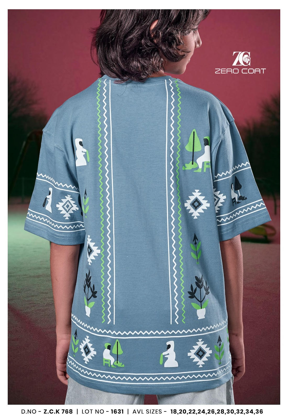 Zck 768 Zero Coat Cotton Boys Tshirt Wholesale