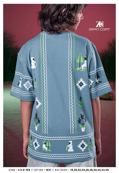 Zck 768 Zero Coat Cotton Boys Tshirt Wholesale