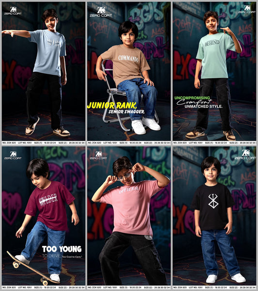 Zck 820 Zero Coat Tencil Lycra Boys Tshirt Wholesaler Ahmedabad