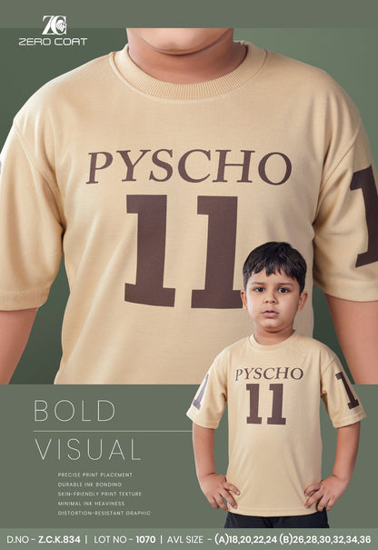 Zck 834 Zero Coat Cotton Boys Tshirt Wholesaler India