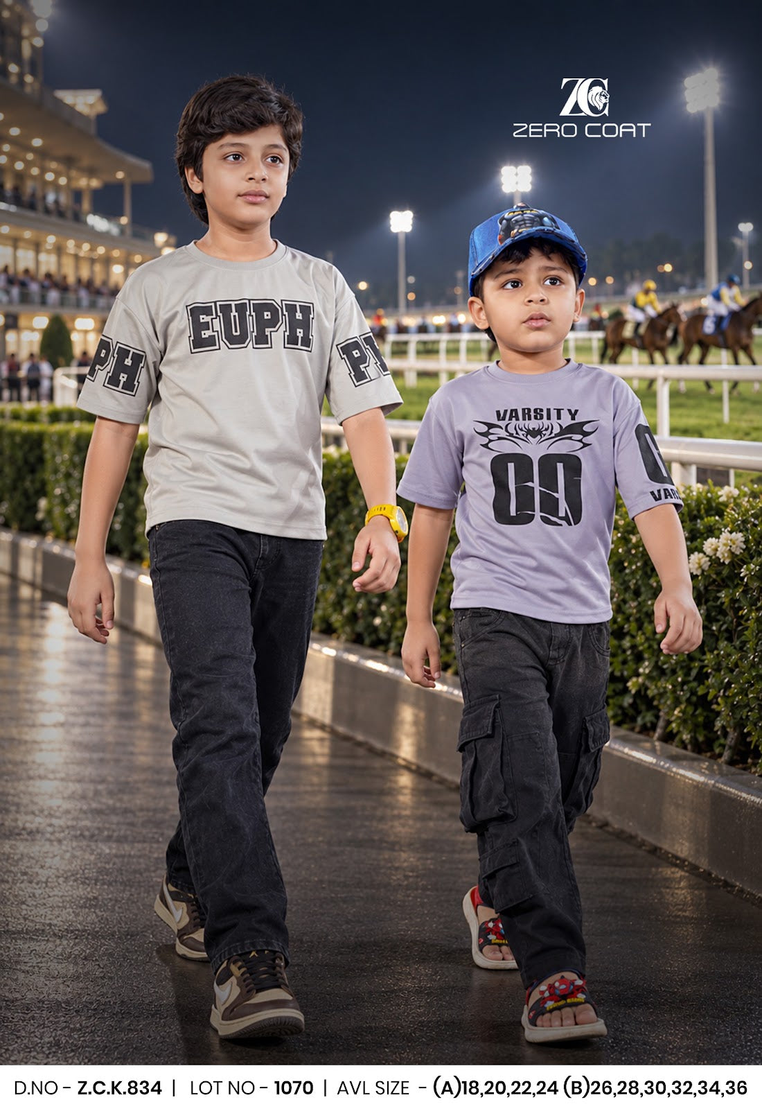 Zck 834 Zero Coat Cotton Boys Tshirt Wholesaler India