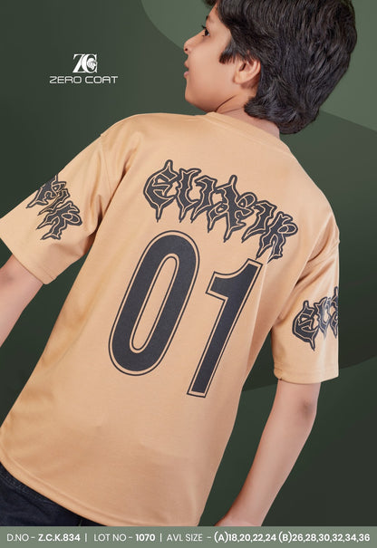 Zck 834 Zero Coat Cotton Boys Tshirt Wholesaler India