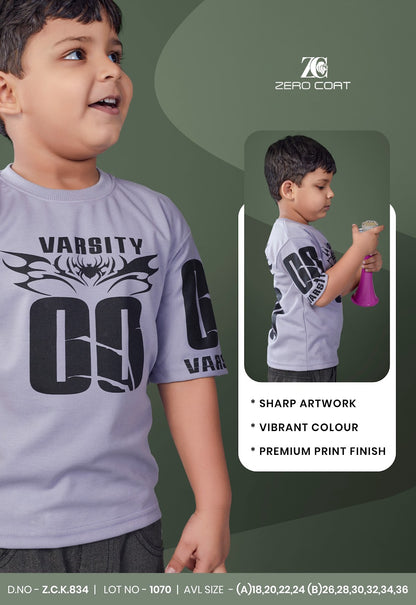 Zck 834 Zero Coat Cotton Boys Tshirt Wholesaler India