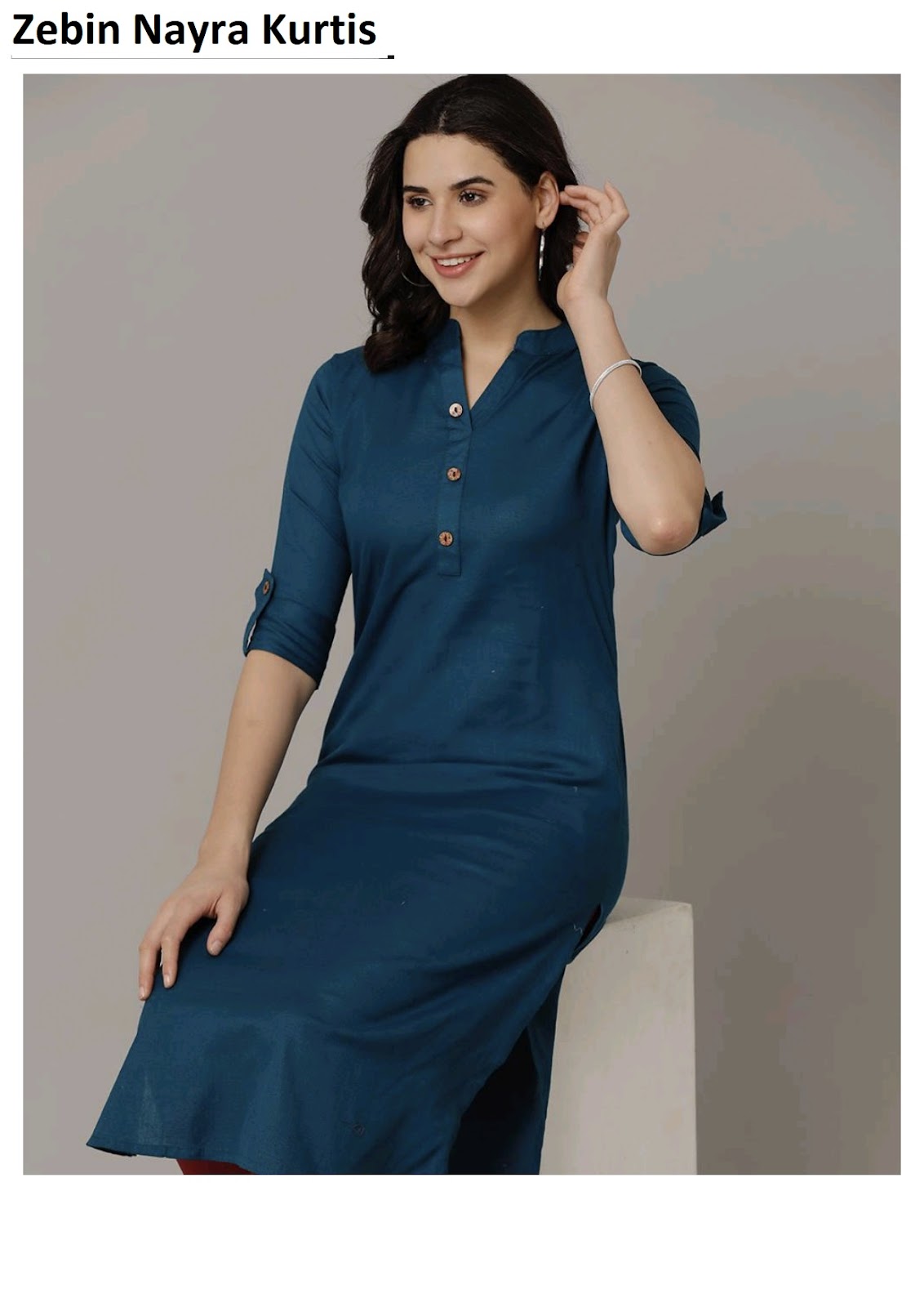 Zebin Nayra Cotton Kurtis Manufacturer Gujarat