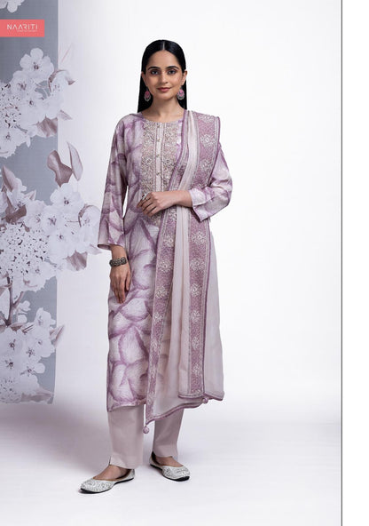 Zebir Naariti Muslin Pant Style Suits Manufacturer India