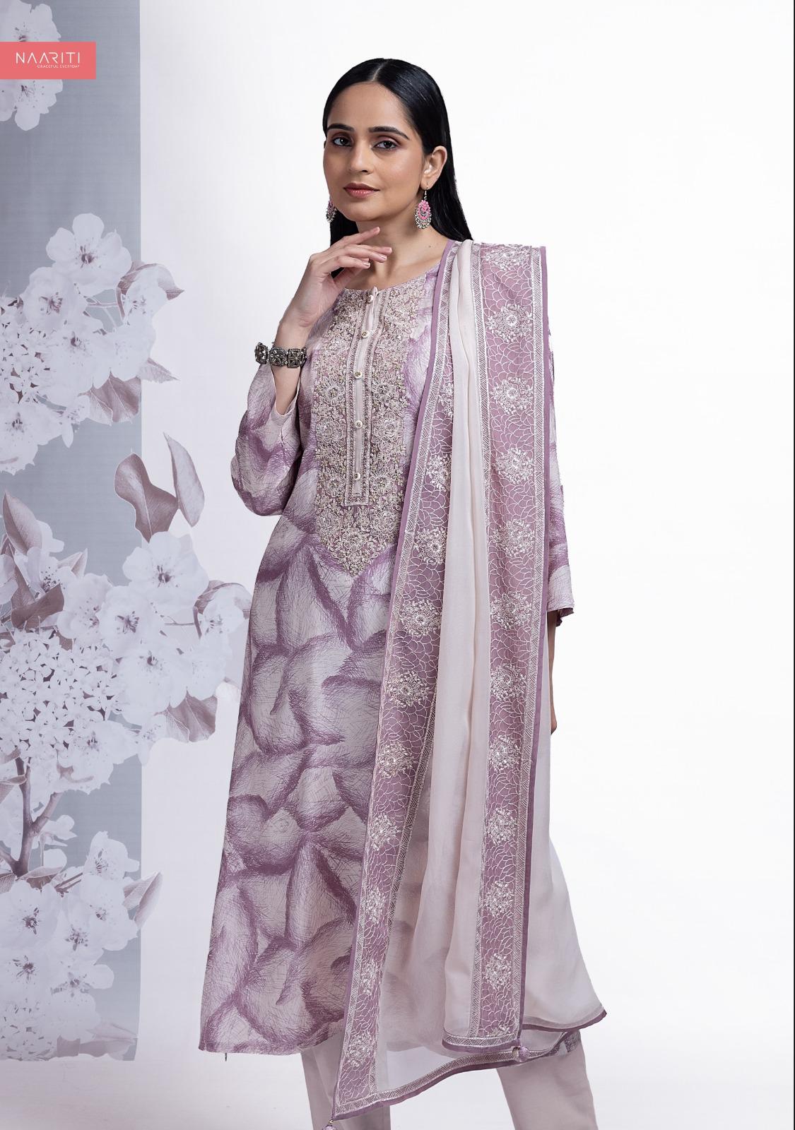 Zebir Naariti Muslin Pant Style Suits Manufacturer India