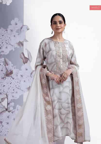 Zebir Naariti Muslin Pant Style Suits Manufacturer India