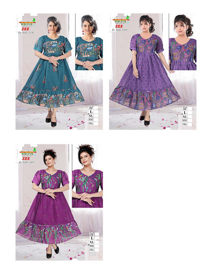 Zee Kanha Linen Anarkali Kurtis Wholesale